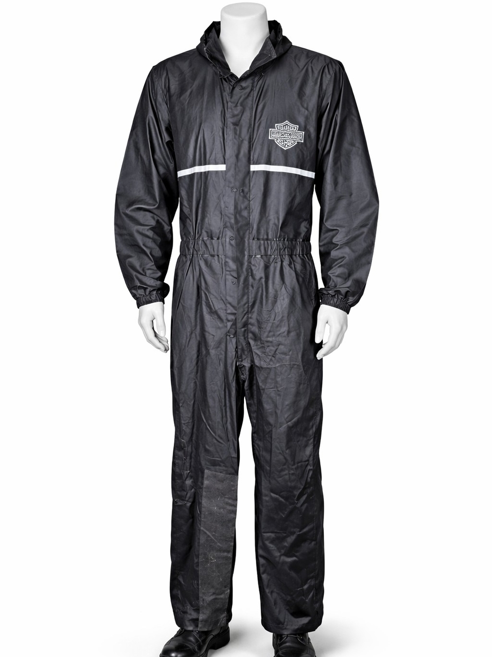 Harley-Davidson Black Reflective Rain Suit Coverall 2XSmall